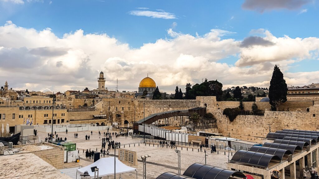 Panoramic views of ancient Jerusalem and surrounding area